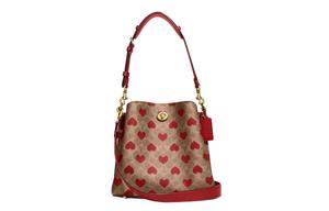 COACH Кожаная сумка-ведро через плечо