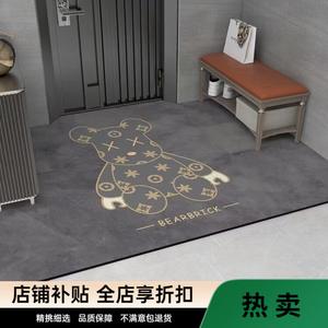 Budis Ковер 120х140 см для прихожей/ванной в китайском стиле, абсорбирующий, нескользящий