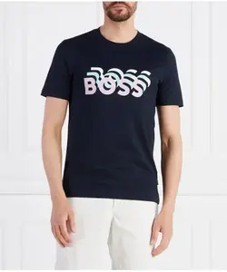 Футболка tessler 187 Slim fit Boss, черный