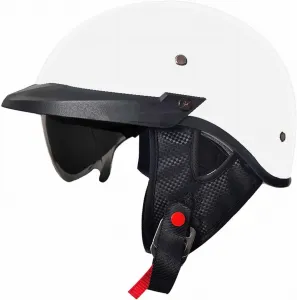 Полушлемы, мотоциклетные шлемы, одобренные ECE, винтажные шлемы-«джет», шлемы в немецком стиле, шлем-«череп» с выдвижным солнцезащитным козырьком, шлемы для скутеров, крутые шлемы для мужчин и женщин QAZXCVB, 3