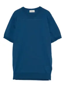 Свитер с короткими рукавами John Smedley, синий