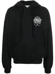 Худи с логотипом Arrows OFF-WHITE, черный