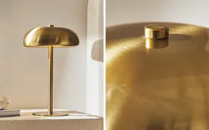 Маленькая монохромная настольная лампа Zara Home, золотой