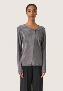 Топ Soaked in Luxury SLSkylara Knot Tee, Silver/Silver-Coloured