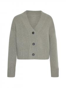 Style Republic Короткий кардиган из смеси кашемира и шерсти оливкового цвета