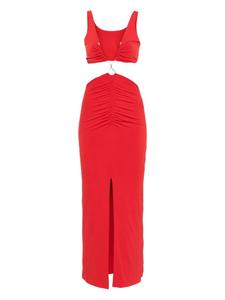 Платье макси с вырезом NISSA, красный