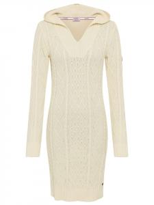 Kangaroos Вязаное платье кремового цвета