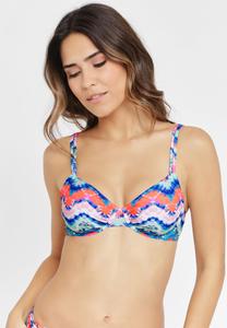 Топ бикини Venice Beach Bikini top, Blau/Orange/Blue