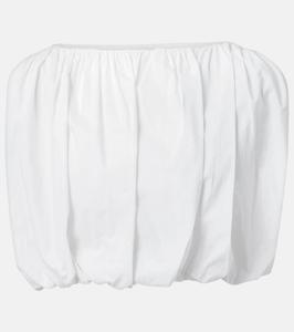 Кроп-топ из хлопкового микса Inamorata Adriana Degreas, белый