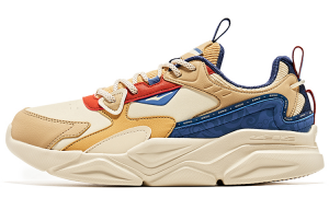 Erke Кроссовки Comic Heart с низким верхом, противоскользящие и дышащие, мужские, льняные, синего цвета