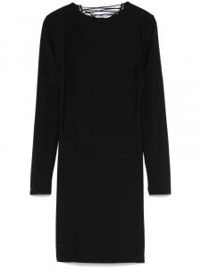 Мини-платье с открытой спиной от Maison Close, черный