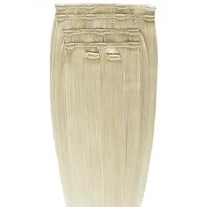 Накладные волосы gold24 clip-in extensions #4 braun - 60 cm Gold24, #613 blond - 60 cm, количество 1 шт.