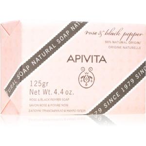Очищающее мыло Apivita Natural Soap Rose & Black Pepper 125 г