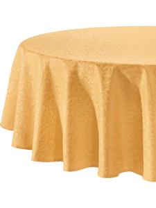 Erwin Müller Жаккардовая скатерть из смесовой хлопчатобумажной ткани цвета манго "Хамм"