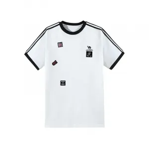 CAMEL Футболка Unisex White Crew Neck Moderate Straight Fit