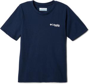 Columbia Baby-Boys PFG футболка с коротким рукавом и принтом, Collegiate Navy/Pfg Triangle Graphic