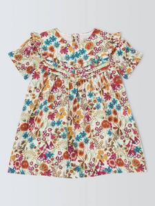 Детское платье с цветочным принтом John Lewis Heirloom Collection, Multi