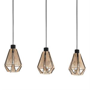 Подвесной светильник Eglo Adwickle, сталь / смешанная ткань - 3 пламени - количество языков пламени: 3