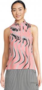 Женское поло без рукавов с принтом Вихрь Jamie Sadock, Azalea Pink