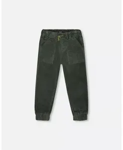 Брюки-джоггеры из эластичного вельвета для мальчиков, цвет «лесной зеленый» – для малышей|детей Deux par Deux