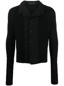 Шерстяной кардиган Yohji Yamamoto, черный