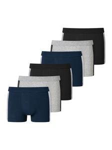 Трусы Schiesser Retro Short / Pant 95/5 Stretch - Organic Cotton, цвет Grau/Schwarz/Blau