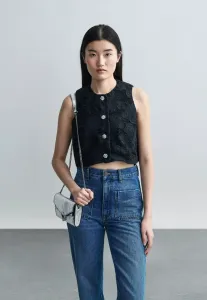 Жилет recoupe Sandro, Noir