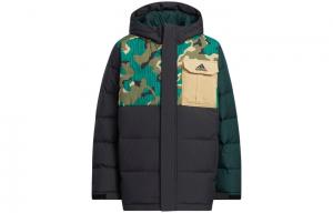 Детская пуховая куртка Adidas, зеленый