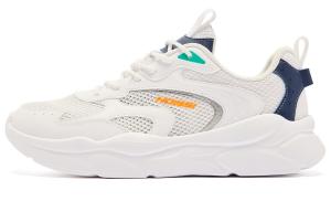 Кроссовки QIAODAN Lifestyle Shoes Men Low-top  White Sea Fog Blue, синий