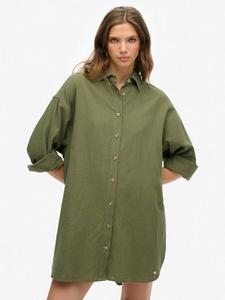 Длинная пляжная рубашка Ibiza Superdry, Beetle Green