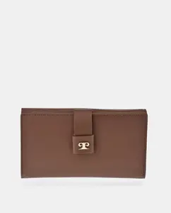 Большой женский кошелек из кожи Pierre Cardin, светло-коричневый