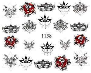 Водные наклейки для ногтей - №1158, Raisin