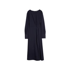 ELLE Платье с длинным рукавом Women's Navy Blue