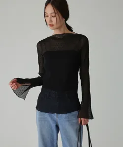 Блузка в горошек со складками Babylone, цвет Black(18)