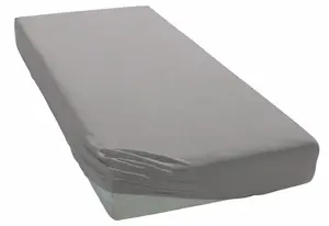 Простыня для моего дома "PHYSALIS", хлопок, матрасы высотой до 18 см, плоская простыня, натяжная простыня, простыня My home 70х140 см, 2 шт., серый