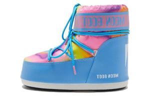 Ботинки женские Moon Boot Icon с принтом "тай-дай" утепленные, голубой