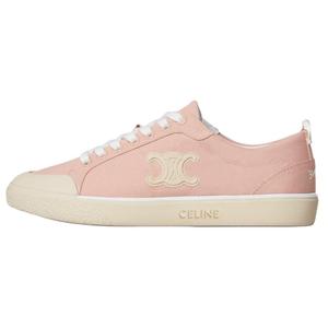 CELINE Низкие холщовые туфли женские розовые
