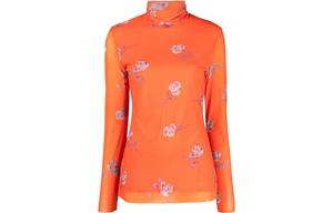 GANNI Топ женский оранжевый