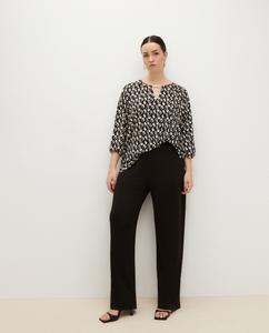 Женские брюки струящейся вязки. Couchel, черный