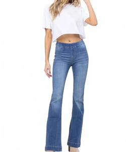 Джинсы Ellie Flare светло-коричневого цвета Jelly Jeans, Light Wash