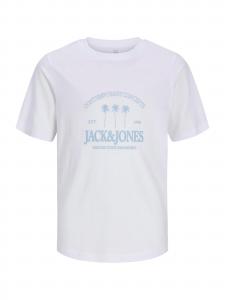 Jack & Jones Junior Футболка 'JORNANTUCKET' в белом цвете