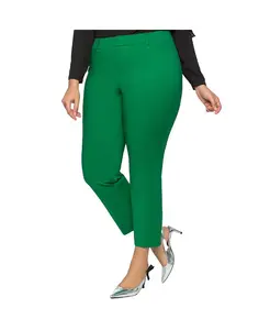 Женские брюки Kady Fit Plus Size с двойным переплетением Eloquii, зеленый