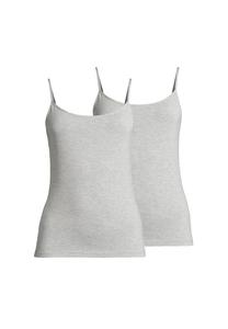 Спагетти топ 2 шт. в упаковке легкий и простой Nina Von C., серебряный