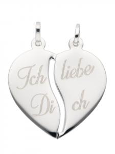 Adeliás Серебряный кулон в форме сердца (925 пробы)