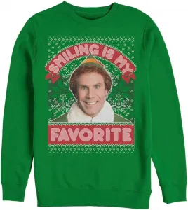 Эльф мужской классический пуловер с круглым вырезом Elf