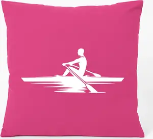 Подушка для дивана Huuraa, подарочная, для гребли, 40x40 см, с наполнителем из хлопка цвета фуксии, сувенир для гребли Hellweg Druckerei
