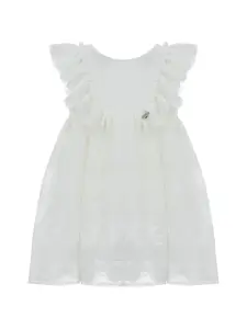 Платье с оборками Lapin House, белый