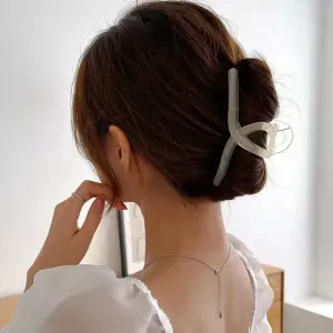 Большая акриловая заколка для волос Miniministore, цвет Ivory