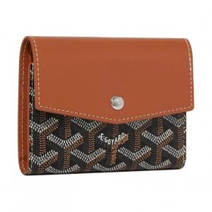 GOYARD Кожаный кошелек unisex Brown с канвасом и телячьей кожей Vauzelles
