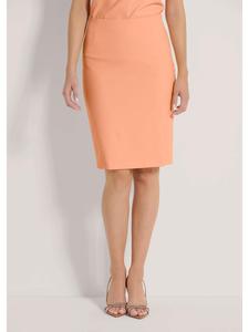 MADELEINE Узкая юбка с разрезом персикового цвета